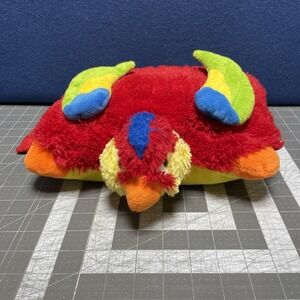 12" Pillow Pets Pee Wee Tropical Parrot Red Macaw Bird Plush Stuffed Animal Toy